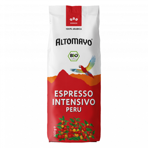 Bio Espresso Intensivo (Organic Espresso), Bohnen, 1 x 500 g Beutel